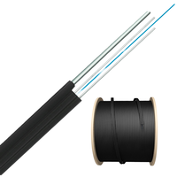 Cable de Fibra Óptica Autoportante Tipo Arco OWIRE GJYX(F)CH para Redes FTTH, Compatible con Uso en Exteriores, Alta Banda Ancha, Conector UPC, 300N