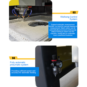Mingke CNC Steinbearbeitungszentrum für Küchenarbeitsplatten mit PLC-Getriebemotor für Quarzplatten, Marmor-Schneiden, Gravieren und Kantenpolieren - Product Image 5
