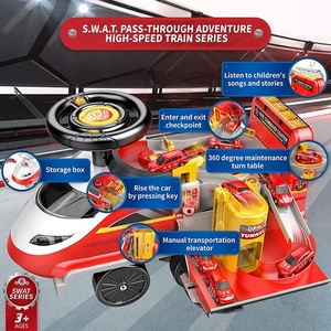 Coche Eléctrico <span class=keywords><strong>de</strong></span> Juguete para Niños, con Seis Ruedas, <span class=keywords><strong>de</strong></span> Alta Velocidad, con Diseño <span class=keywords><strong>de</strong></span> Tren, Camión <span class=keywords><strong>de</strong></span> <span class=keywords><strong>Bomberos</strong></span> y Aventuras - Product Image 3