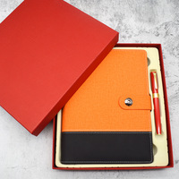 Journal intime à feuilles mobiles en PU tout-en-un avec logo personnalisé Clé USB A5 Chargement sans fil Powerbank Notebook