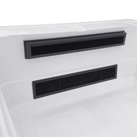 Piscine rectangulaire acrylique à débordement avec machine à vagues pour jardin