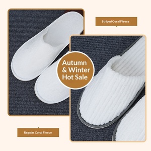 Chaussons jetables à bout fermé antidérapants <span class=keywords><strong>et</strong></span> épaissis pour hôtels, maisons d'hôtes, voyages, salons de beauté <span class=keywords><strong>et</strong></span> usage domestique toutes saisons - Product Image 3