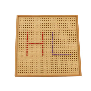 Juguete Montessori para bebé, tablero de madera con clavijas, ayuda <span class=keywords><strong>en</strong></span> enseñanza, Matemáticas - Product Image 1
