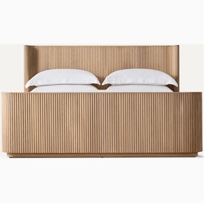 Custom Cost Effective Commercial Furniture Modern Solid Wood Platform <b>Bed</b> <b>Frame</b> for Luxury 5 Star Hotel Bedroom Sets - Product Image 5