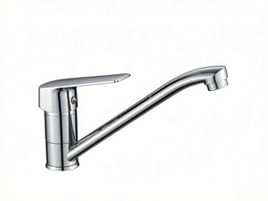 Robinet de cuisine à installation sur plan, design moderne, en alliage de zinc, avec noyau en céramique, idéal pour les cuisines d'hôtels et d'appartements - Product Image 1
