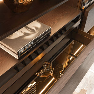 Supporto personalizzato design italiano lussuosa libreria in legno multistrato casa moderna libreria - Product Image 4