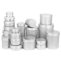 Pot en aluminium de qualité supérieure, recyclable, de qualité alimentaire, avec couvercle magnétique à vis, capacité personnalisable (4oz, 2oz), logo personnalisable, pour épices et usage domestique