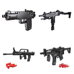 14008 14006 14005 14001 MOULD KING Blocks MK14+AK74+Howitzer+double shotgun+AWM sniper gun MP5+Automatic rifle(D-ABCDE)(PA01186)