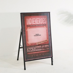 Metal A-<b>Frame</b> Sidewalk Signs <b>Poster</b> Stand a <b>Frame</b> Sign Double Sided Outdoor Street Advertising Board - Product Image 3