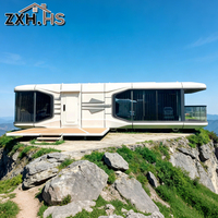 Pod de glamping à vendre : Cabine modulaire et conception de pod portable pour utilisation en suite de jardin dans une maison capsule