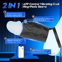 APP Control Single Ring Lock Essence Massager Trainer con vibración aumentada Glans Vibrator