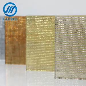 64mm fire rated metal mesh laminated glass prices for commerical building