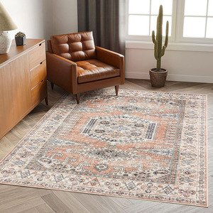 Tapis sur mesure rectangulaire en fibre de polyester pour salon et chambre à coucher, motif floral multicolore, texture douce, tapis de sol - Product Image 3