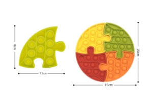 Juguete sensorial para aliviar el estrés, puzle de burbujas con hoyuelos simples, juego de burbujas de Navidad, novedad - Product Image 2