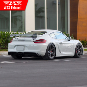 Modificado kit de cuerpo para 2012-2016 Caimán <span class=keywords><strong>boxster</strong></span> 981, 987, 7182015-2019 GT4 parachoques delantero kit de cuerpo difusor trasero material de PP - Product Image 6