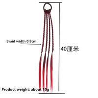 40cm Princesse Bébé Couleur Tresse Perruques pour Filles Synthétique Dirty Tressage Cheveux Queue de Cheval pour Enfants Perruque Tresse Cravate Extension de Cheveux
