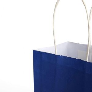 Medium Kraft Bags with Handles Paper Bags Birthday <b>Wedding</b> Party Grocery Retail Shop Business Gift Waterproof Coated Paper Bag - Product Image 4