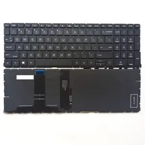 Novo Teclado para Notebook Teclado Backlight Preto Personalizado Zhan 66 US Teclado Portátil Para HP 450 G8 455R G8 HSN-Q27C-5 US Layout