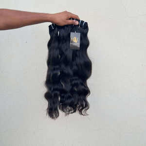 Venta al por mayor de extensiones de cabello humano indio Bodywave con cutícula alineada cruda sin procesar vendedores de cabello rizado Temple - Product Image 1