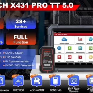 Herramienta de Diagnóstico Completa Launch X431 Pro TT para la Mayoría de los Autos de 12V, Escáner OBD2 CAN FD y DOIP con Conector DBSCAR VII - Product Image 3