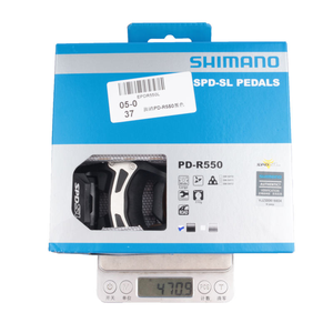 Pedal <span class=keywords><strong>Shimano</strong></span> <span class=keywords><strong>R550</strong></span> Negro/Gris, un Par, SPD-SL <span class=keywords><strong>R550</strong></span>, Pedal de Bicicleta de Carretera, Caja de Pedales de Ciclismo de un Solo Lado - Product Image 6