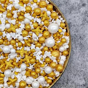 Sfera d'oro commestibile spruzza <span class=keywords><strong>per</strong></span> la cottura della torta miscela commestibile perlina di <span class=keywords><strong>zucchero</strong></span> dorato <span class=keywords><strong>per</strong></span> la decorazione della torta di festa - Product Image 6