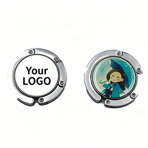 Customized Portable Bag Accessories Office Outdoor Table <b>Desk</b> Storage Handbag Hook Hanger <b>Foldable</b> Bag Holder Hanger - Product Image 2