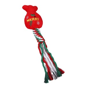 Jouet en peluche de Noël pour animaux de compagnie, jouet à mâcher pour chien, nettoyage des dents, bonhomme de neige, sapin, couronne, cadeau pour animaux de compagnie - Product Image 5