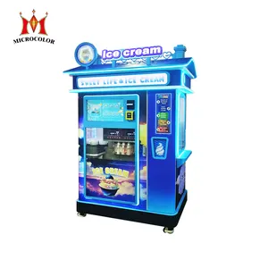 Self Service Unmanned Commercial Automatic Making Soft Ice Cream Machine Robot Vending Machine 3 Flavours Ice Cream