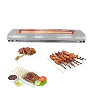 Multifungsi Bebas Asap Profesional Cina BBQ Oven Portabel Panggangan Listrik Tanpa Asap Meja Dalam Ruangan Kebab Listrik Barbekyu Gr