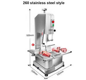 Máquina Cortadora de Carne de Cerdo Comercial de Acero Inoxidable, Sierra para Huesos de Carne para Carniceros - Product Image 4