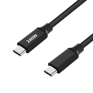 Cavo USB-<span class=keywords><strong>C</strong></span> a USB-<span class=keywords><strong>C</strong></span> da 240W PD3.1, Cavo in Nylon Intrecciato per Ricarica Rapida e Trasferimento Dati USB4 per Telefono, Laptop, Scanner di Codici a Barre 1m/2m - Product Image 1