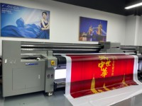 Imprimante hybride UV de haute qualité de 3.2m avec tête RICOH G6 et machine d'impression UV FLEXI rip pour imprimante hybride d'affiche de bannière sur toile