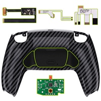 EXtremeRate Graphite Carbon Fiber Rise 2.0 Remap Kit avec coque arrière Remappable Board K1 K2 Back Button pour contrôleur PS5