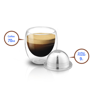 Capsule de café réutilisable en acier inoxydable 304, compatible avec la machine <span class=keywords><strong>Nespresso</strong></span> <span class=keywords><strong>Vertuo</strong></span>, vente en gros - Product Image 3