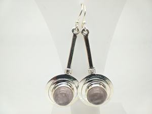 Pendientes de Cuarzo Rosa Natural de Alta Calidad, Hechos a Mano, Plata de Ley 925, Pendientes Colgantes de Piedra Rosa Suave para Mujer, Fabricante - Product Image 4