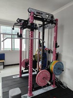 Máquina Smith Power Rack, Máquina Smith Mr. Monster, Entrenador Funcional, Máquina Smith con Doble Cable Crossover, Máquina Smith Personalizable