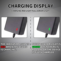 Cargador de Batería LYUWO CDQ-EU para Herramientas Eléctricas Inalámbricas, Protección Contra Sobrecargas, Indicador LED Dual, Salida DC21V/2A, Indicador de Carga, Enchufe EU/US