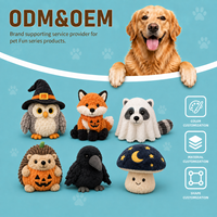 Jouet en peluche pour chien OEM ODM, jouet en forme d'animal doux, couleur et taille du tissu personnalisables, emballage pour les commandes en gros de marques d'animaux de compagnie