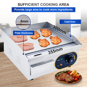 סיטונאי אספקת ידידותי לסביבה נטול עשן נירוסטה גריל מחבת מכונה מחבת חשמלית Comercial המבורגר - Product Image 3