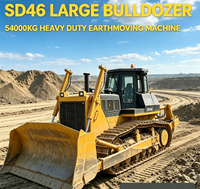 Bulldozer SHANBO SD46 de 54 Toneladas y 460HP, Máquina de Alta Producción con Gran Estabilidad, Ampliamente Utilizada en Nivelación de Terrenos en Canteras