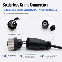 Connecteur de câble électrique étanche IP67 OLINK OL-M12 M12 M8 de haute qualité, 2 broches, 3 broches, mâle/femelle, adaptateur 30V 5-7A