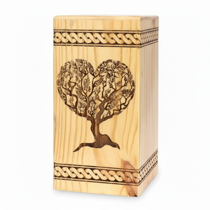 Urnas decorativas Urnas de cremación de madera para hombres y mujeres Urnas funerarias Urnas hechas a mano Urnas de entierro a bajo precio - Product Image 1