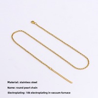Nouveau Collier Ras du Cou Délicat en Acier Inoxydable 304 à Maillons Ronds en O, Bijou pour Femme, Vente en Gros Transfrontalière
