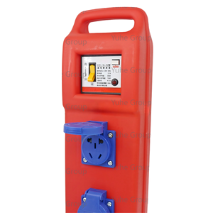 Portable Handheld Distribution <b>Box</b>, Two-Position, Blue, 5-Hole - Product Image 2