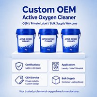 Nettoyant à l'oxygène actif personnalisé OEM/ODM 1 kg, certifié Halal, détachant pour linge en vrac, marque privée, certifié SASO, directement de l'usine