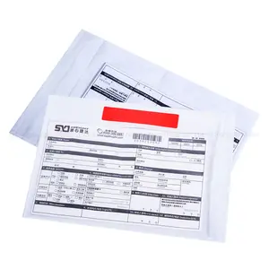 맞춤형 크기 투명도 포장 목록 동봉 된 자체 접착 봉투 자체 접착 포장 목록 봉투