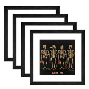 Vente chaude <span class=keywords><strong>Personnalisable</strong></span> Noir MDF Cadre <span class=keywords><strong>Photo</strong></span> Collage et Cadre Mural Simple À La Mode Planche De Bois En Gros - Product Image 5