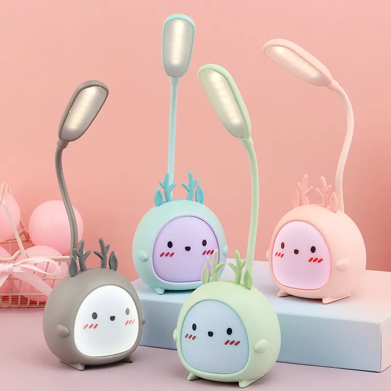 Lampe de table salon lampada da tavolo a led per bambini lampada da tavolo flessibile a forma di animale