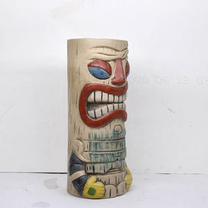 Taza de cerámica colorida pintada a mano, copa de cóctel hawaiana novedosa, 530Ml - Product Image 4